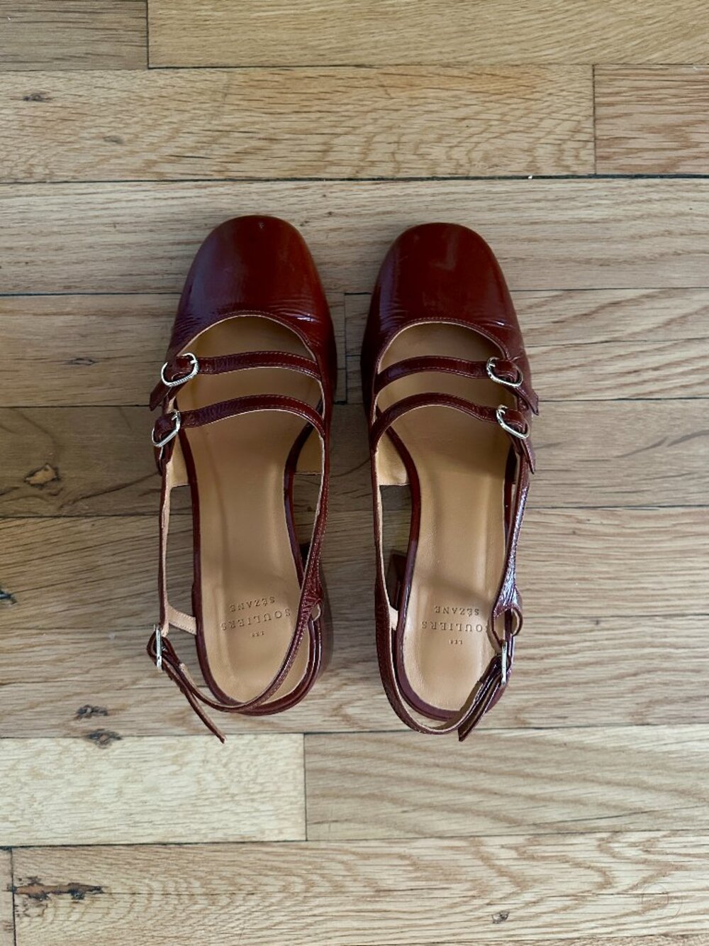 Sezane Paula Babies: Patent Camel - Size 5 - Picture 2 of 4